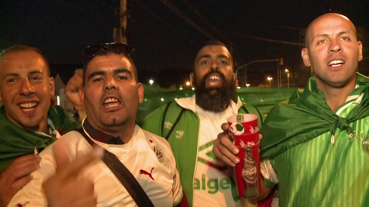 الجزائر اول منتخب عربي وافريقي يسجل اربعة اهداف...