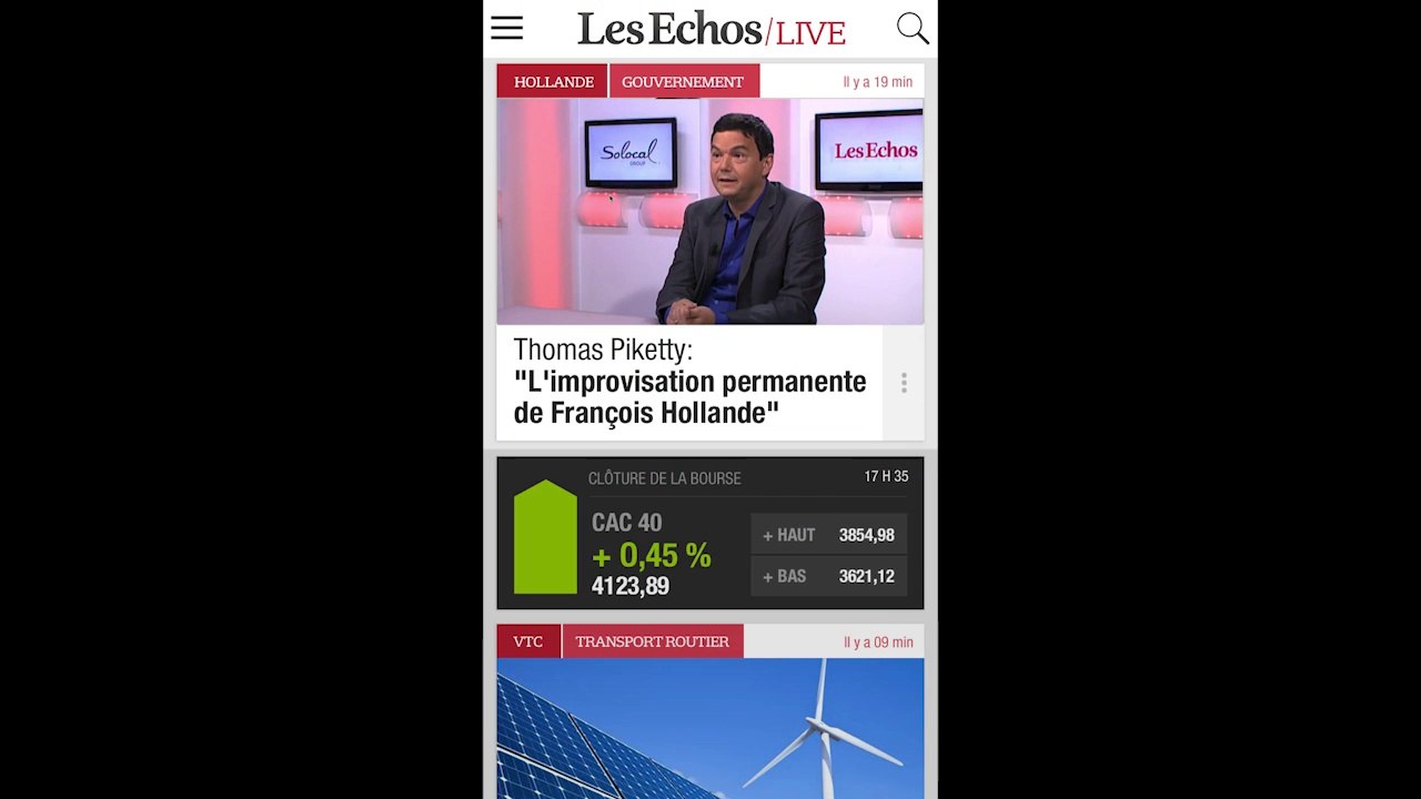 Les Echos Live : la nouvelle application mobile...