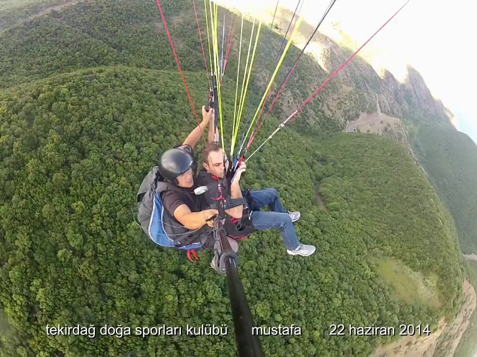 tekirdağ yamaç paraşütü uçuşları mustafa  22 haziran 2014