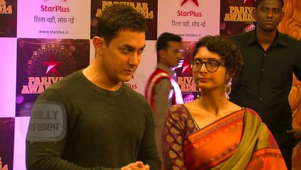 Aamir Khan At Star Pariwar Awards 2014