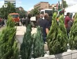 MİTROVİÇA'DA YENİ BARİKAT KURULMASINI PROTESTO EDEN GRUBA MÜDAHALE