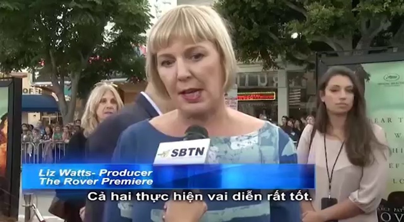 12.06.2014 The Rover LA premiere Robert, Guy, David Michôd & cast interview with SBTN Red Carpet