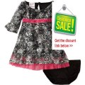 Cheap Deals Nannette Baby-Girls Newborn 2 Piece Printed Bell Sleeve Dress Set Review