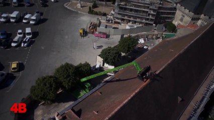 Renovation du Chateau de Barbezieux: prises de vues aeriennes