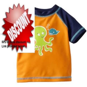 Cheap Deals Little Me Baby-boys Infant Octopus Rashguard Review