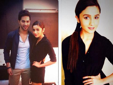 Alia Bhatt Bares In Black For Humpty Sharma Ki Dulhaniya Promotions