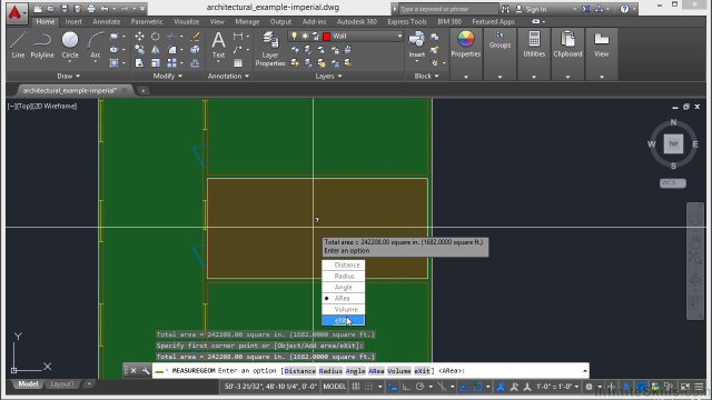 AutoCAD Measuring Tools