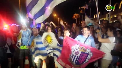 Celeste é recebida com festa uruguaia em Natal