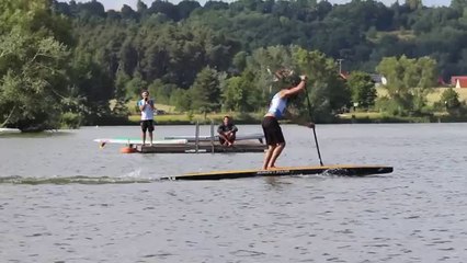 Paolo Marconi run of Fast paddler on earth Lost Mills - SUP