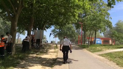 Exercice prise d'otages à la base de loisirs de Cergy-Pontoise