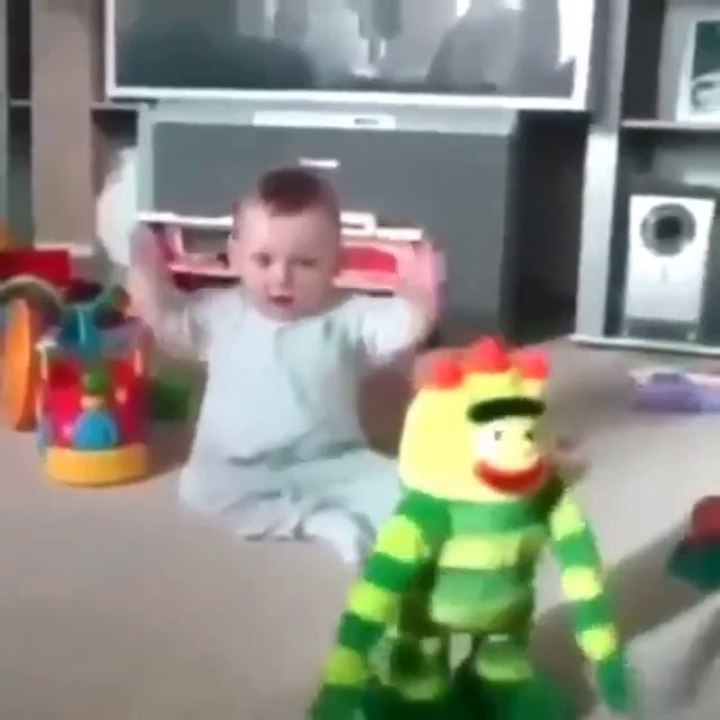Baby in dance mood