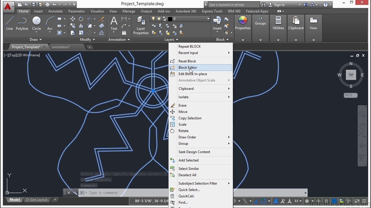AutoCAD Blocks - Project