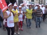Sütaş işçileri müdaelelerini İstanbul'a taşıdı