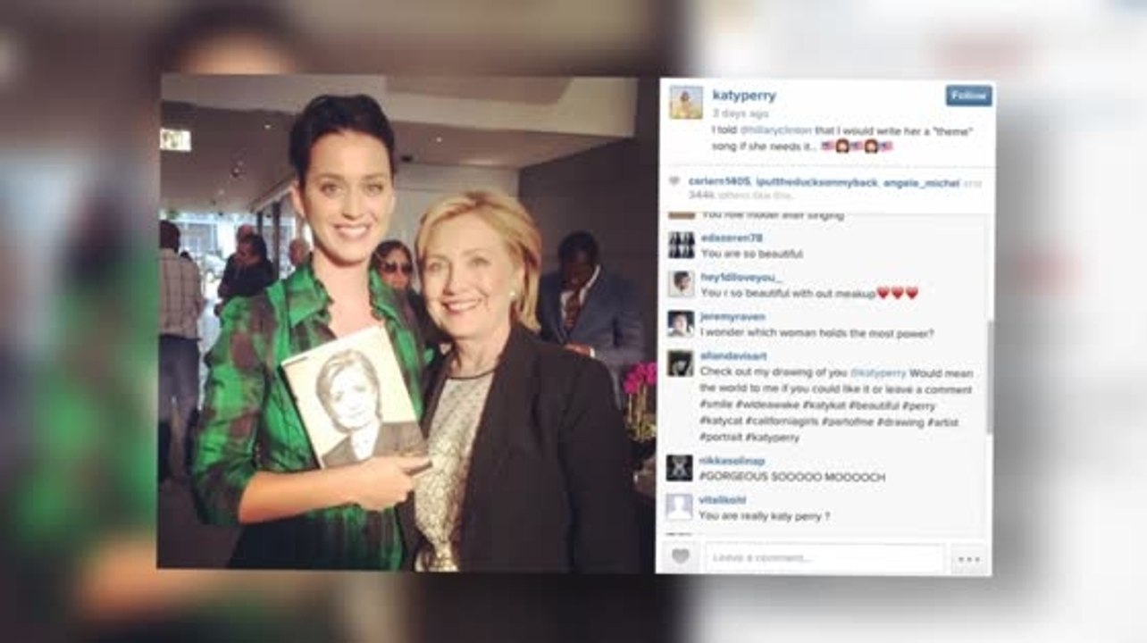 Katy Perry Offers to Write Hillary Clinton's Campaign Song