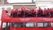 Un drôle de bus rouge à Hazebrouck pour la fête de la Musique