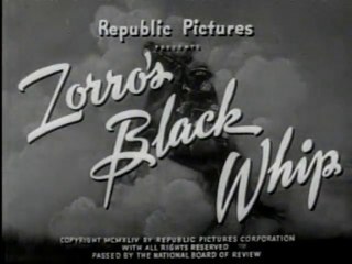 Zorro's Black Whip Part1 The Masked Avenger
