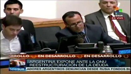 Estado argentino expone en ONU sobre Fondos buitre