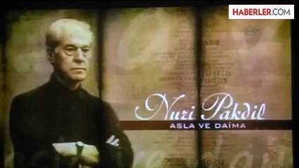 TDV'de "Nuri Pakdil" paneli -