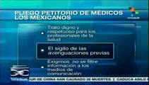 México: médicos anuncian peticiones en tema de colegas encarcelados