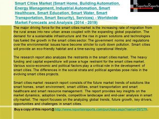 Smart Cities Market Forecasts to 2019