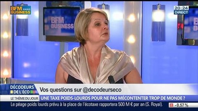 Une taxe poids-lourds pour ne pas mécontenter trop de monde ?, dans Les Décodeurs de l'éco - 23/06 5/5