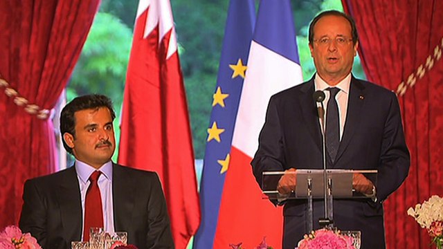 Diner officiel avec Son Altesse Cheikh Tamim bin Hamad Al Thani, Emir de l’Etat du Qatar