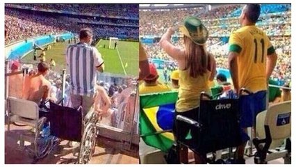Hinchas fingen discapacidad para ver los partidos del Mundial