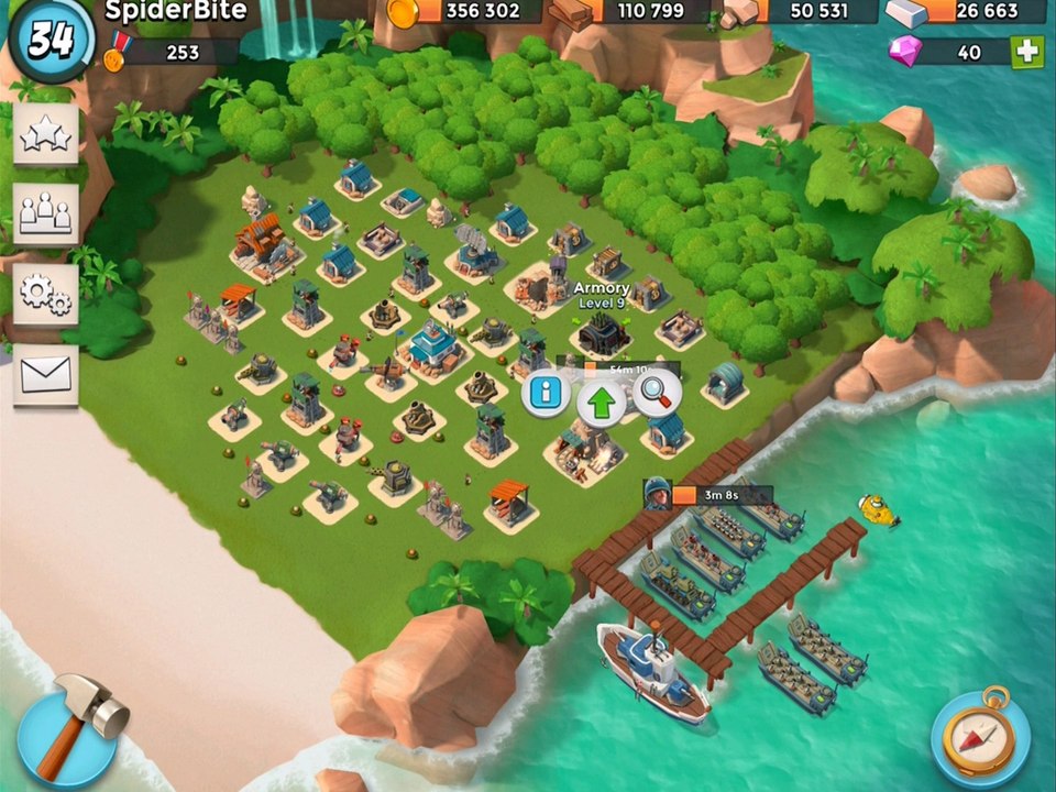 Boom Beach Let's Play Ep.66 | Running at Some Level 21+ Blackguard Bases