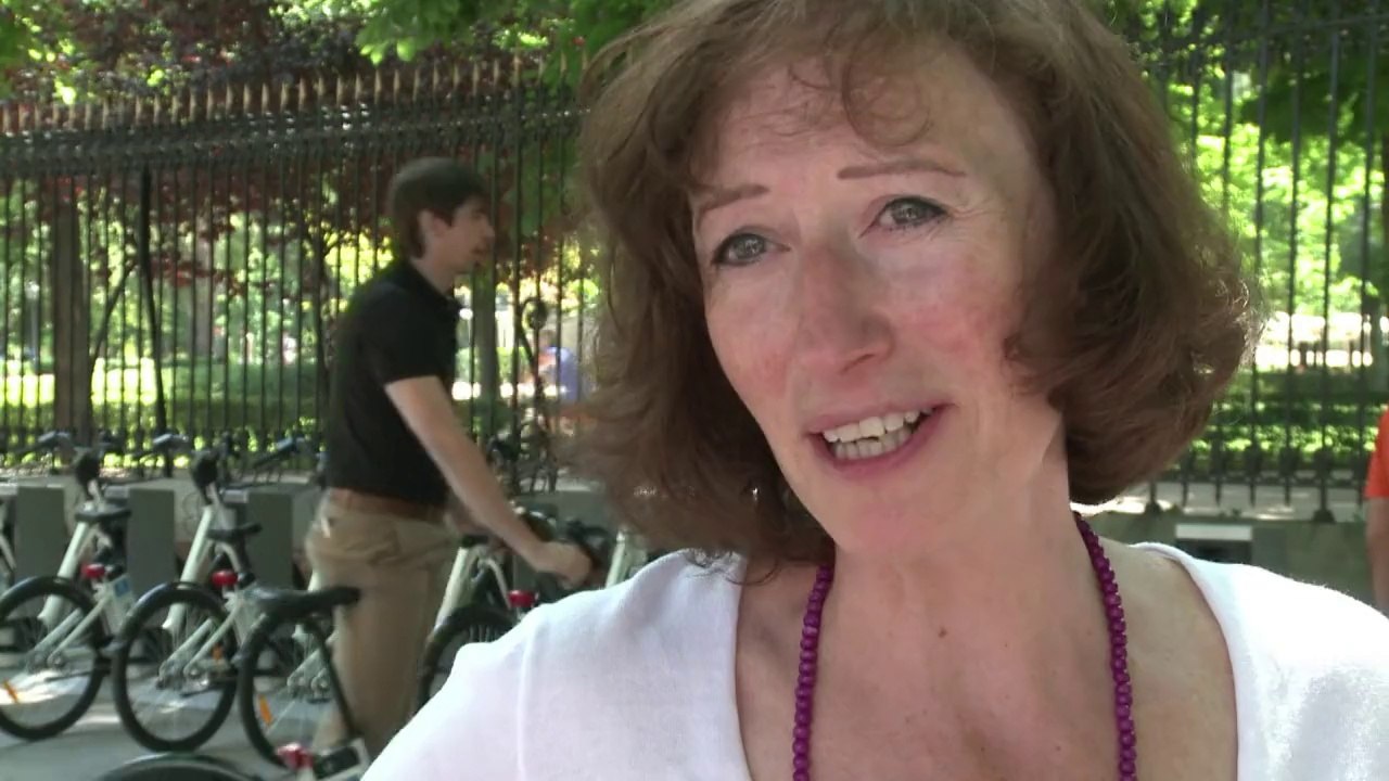 Riders whizz around Madrid on new electric rental bikes