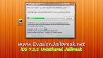 Evasion Untethered iOS 7.1.1 Jailbreak tool voor de iPhone 5 , iPhone 4, iPhone 3GS , iPad3