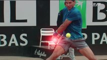 Tribute to Rafael Nadal's Running Forehands and Backhands on Clay (2014) HD