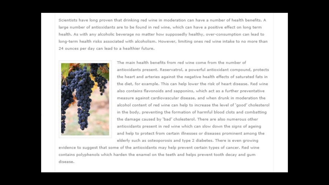 The Health Benefits of Red Wine from Imperial Wines of London