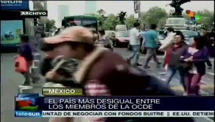 México, el país más desigual entre los miembros de la OCDE