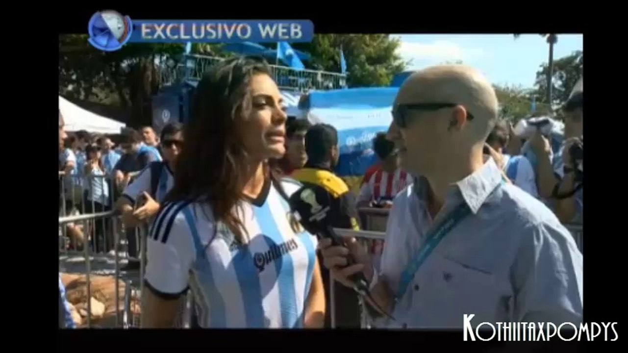 Emilia Attias y Gonzalo Heredia Belo Horizonte #MundialBrasil2014