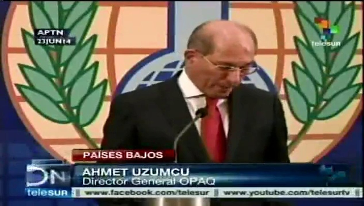 OPAQ confirma la salida de armas químicas de Siria