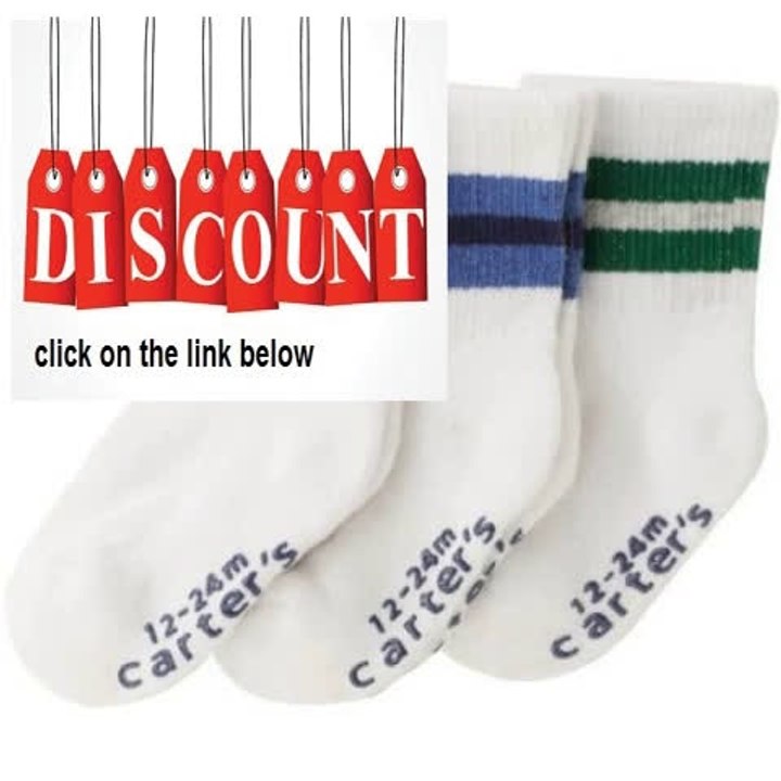 Cheap Deals Carter's Baby-Boys Infant 3 Pack Old School Crew Socks Review