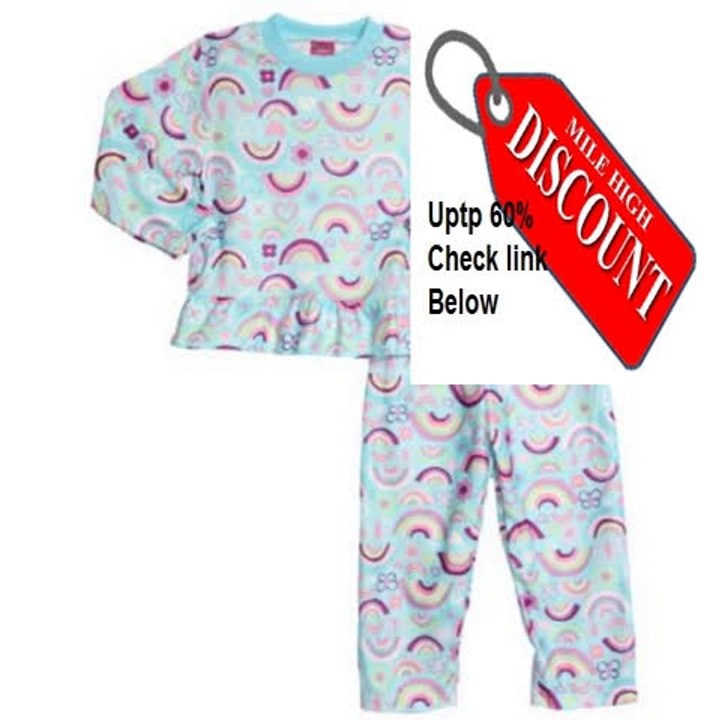 Cheap Deals Angel Face Baby-girls Rainbow Flannel Pajama Shirt & Pants Set (2 Piece) Review