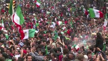 Hinchas celebran victoria mexicana en Mundial