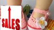 Discount MKPLY Pink White Flower Baby Newborn Infant Girls Crochet Knit Socks Crib Casual Shoes Prewalker Review