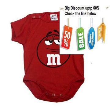 Cheap Deals M&M M&M's Big Face Infant Baby Romper Onesie T-Shirt Tee Review