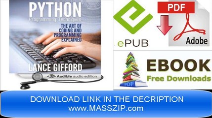 [Download eBook] Python Programming Techniques by Lance Gifford [PDF/EPUB]