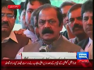 Rana Sanaullah Talking To Media Outside Punjab Assembly