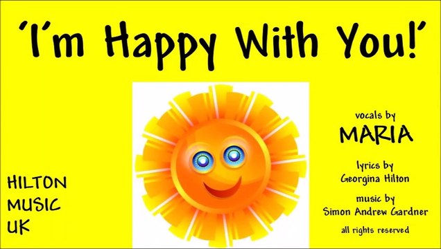 'I'M HAPPY WITH YOU' lyrics video, a new HAPPY GIRL song (K-pop, J-pop) from Hilton Music UK