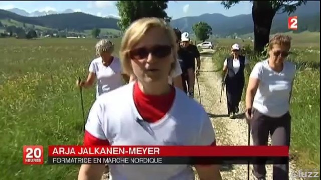 La Marche Nordique dans le Vercors au 20H de France 2