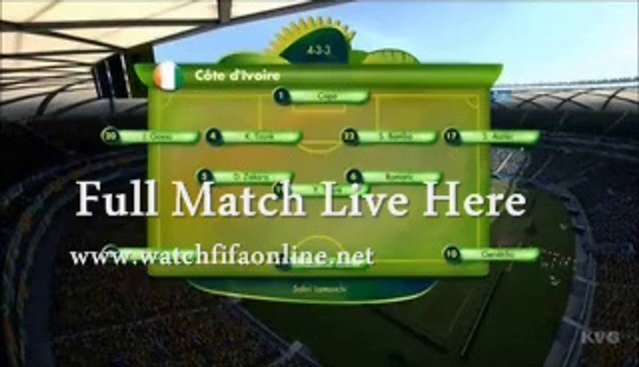 Watch Greece vs Cote d'Ivoire Live Now