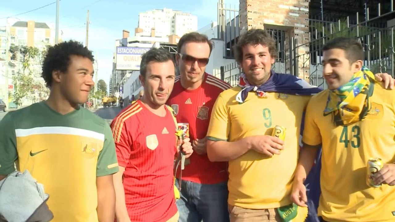 WM 2014: Spanien-Fans: 'Australien hat Eier'