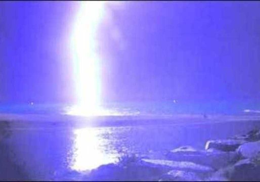 Lightning Strike Narrowly Misses Fisherman