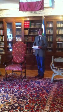 Discours de S.A.R. le Prince Stanislas Ier d'Araucanie et de Patagonie.