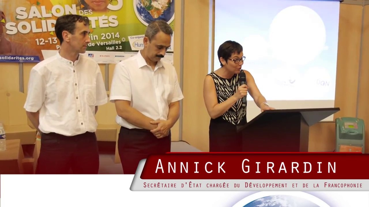 Annick Girardin Secrétaire d'Etat à la Francophone au Salon Des Solidarités 2014