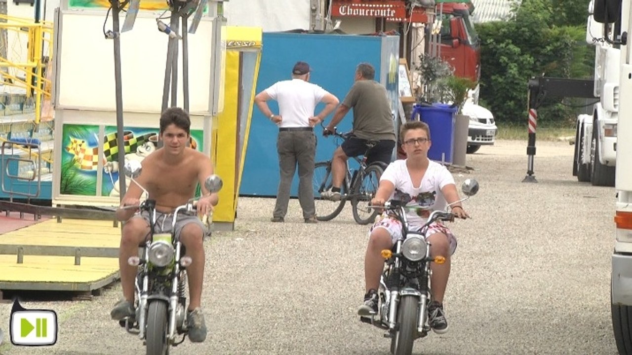 Visite chez les forains à la Foire Saint Jean de Strasbourg